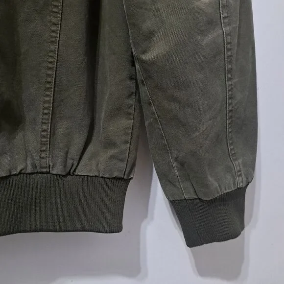 Outdoor Jacket Gorpcore Retro Utility Military Casual Jacket Olive Green Large - Picture 10 of 17